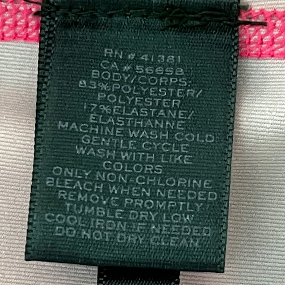 Ralph Lauren Pink and Black Activewear Top 1/4 Zip Thumbholes SZ XL - Picture 8 of 8